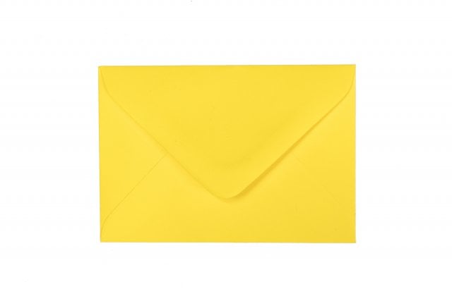 Sobres 65x94mm, amarillo