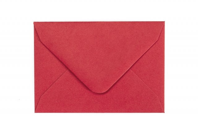 Sobres 65x94mm, rojo