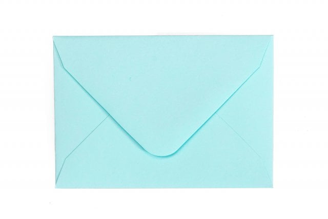 Sobres 65x94mm, azul claro