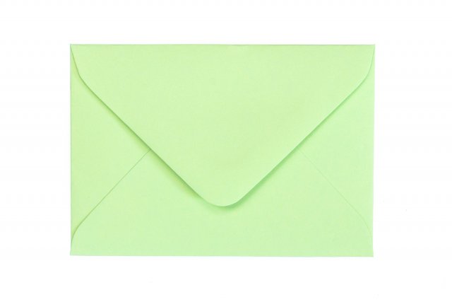 Sobres 65x94mm, verde claro