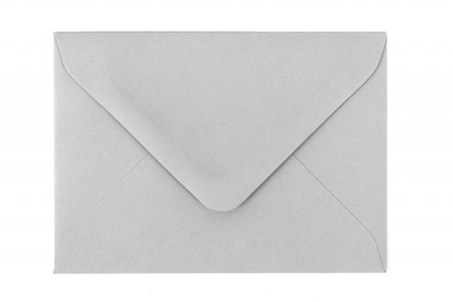 Sobres 65x94mm, gris claro