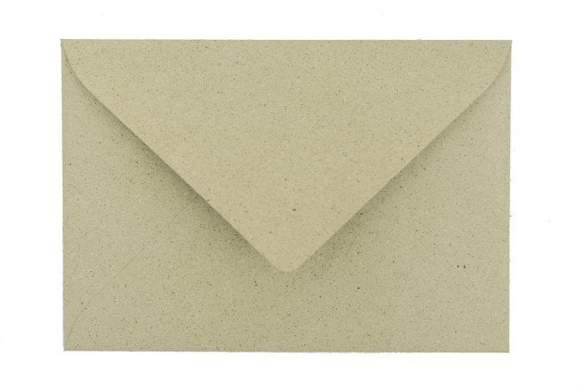 Sobres DIN C6, papel hierba