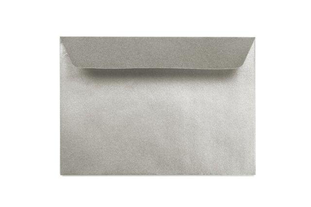 Sobres DIN B6 adhesivos, plata