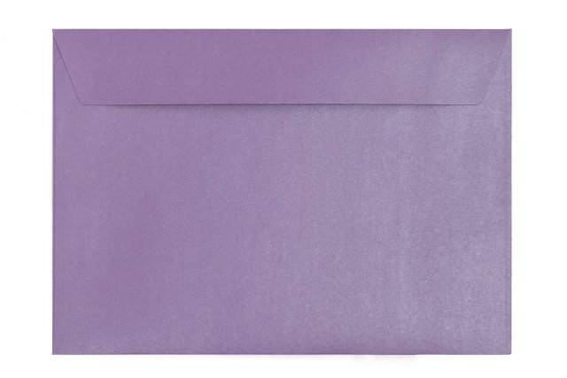Sobres DIN C5 adhesivos, nácar morado