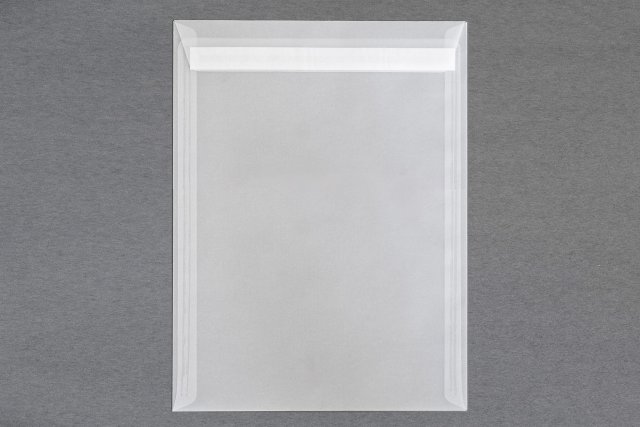Sobres DIN C4 adhesivos, transparentes