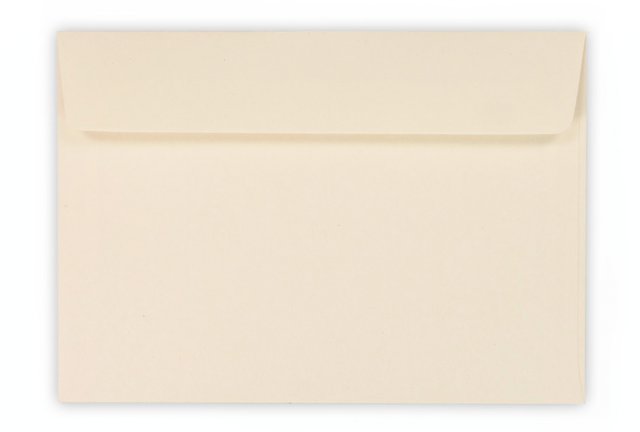 Sobres DIN C6 adhesivos, crema
