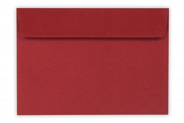 Sobres DIN C6 adhesivos, rojo oscuro