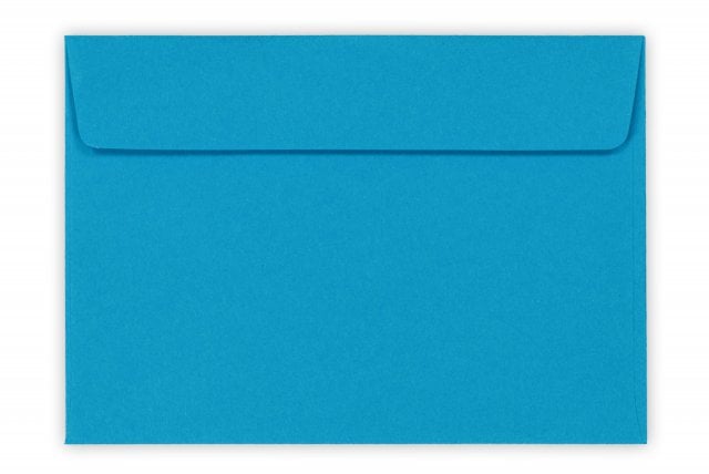 Sobres DIN C6 adhesivos, azules