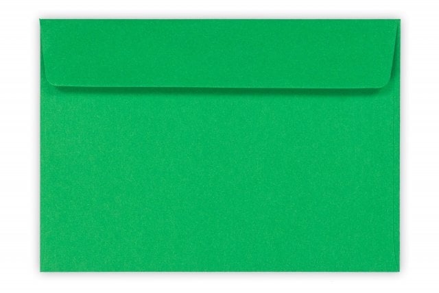 Sobres DIN C6 adhesivos, verdes