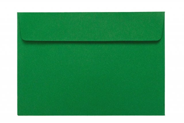 Sobres DIN C6 adhesivos, verde oscuro