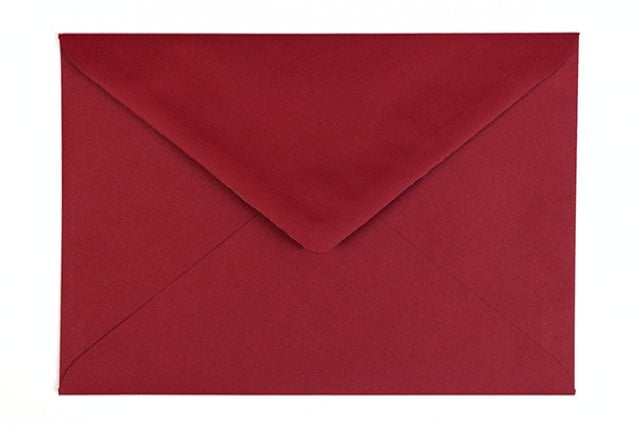 Sobres DIN C5, rojo oscuro