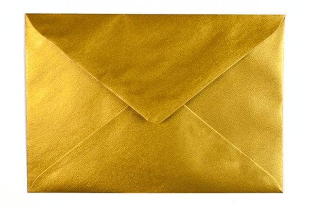Sobres DIN C5, dorados