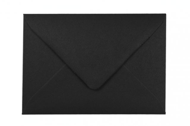 Sobres DIN C6, negro