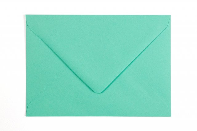 Sobres DIN C6, azul-verde