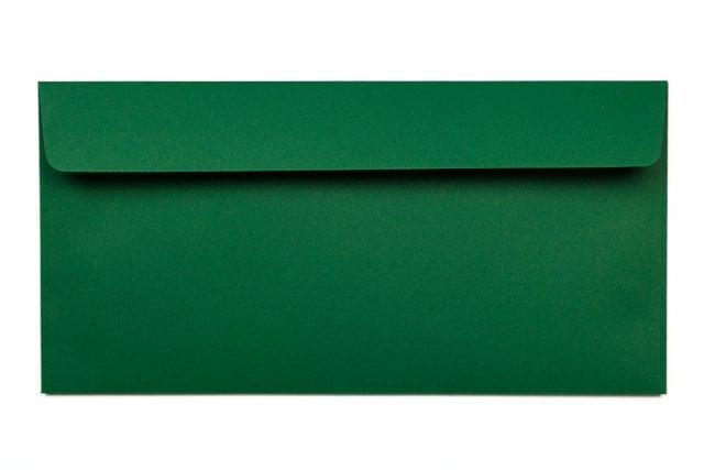 Sobres DIN adhesivo largo, verde oscuro