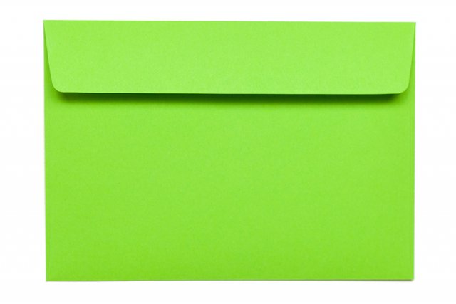 Sobres DIN C6 adhesivos, verde intenso