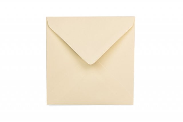 Sobres cuadrados 130x130 mm, crema