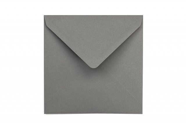 Sobres cuadrados 155x155 mm, gris oscuro