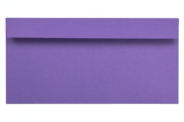 Sobres DIN adhesivo largo, morado