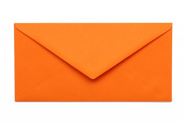 Sobres DIN largo, naranja
