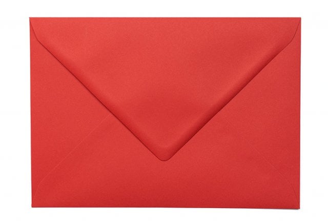 Sobres DIN C5, rojos