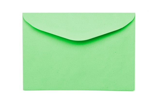 Sobres DIN C6, verde reciclado