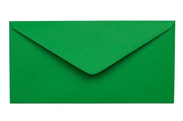 Sobres DIN largos, verde intenso