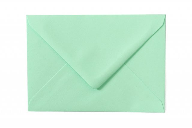 Sobres DIN C6, verde pastel