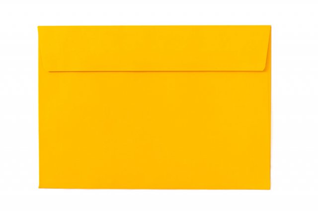 Sobres DIN C6 adhesivos, amarillo intenso