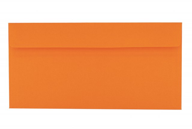 Sobres DIN adhesivo largo, naranja