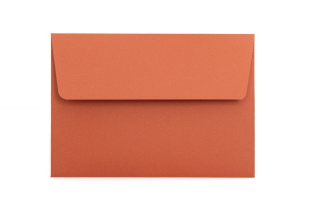 Sobres DIN C6 adhesivos, terracota
