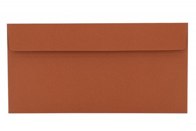 Sobres DIN adhesivo largo, terracota