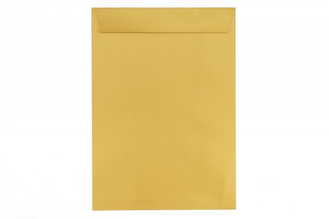 Sobres DIN C4 adhesivos, dorados