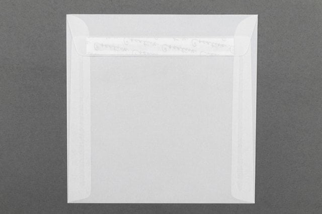 Sobres cuadrados 160x160 mm, transparentes