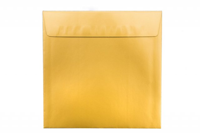Sobres cuadrados 160x160 mm, dorados