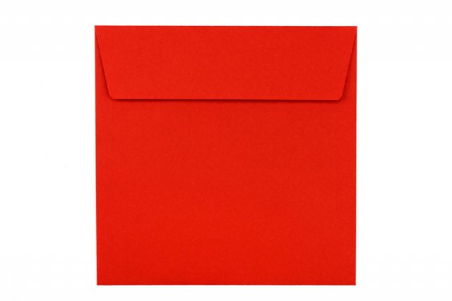 Sobres cuadrados 160x160 mm, rojos