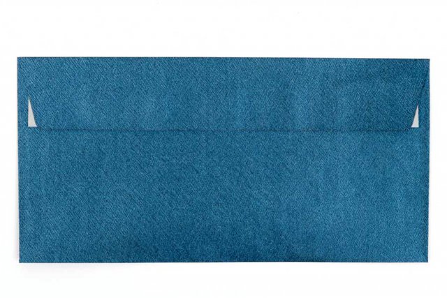 Sobres DIN adhesivo largo, estructura metálica azul