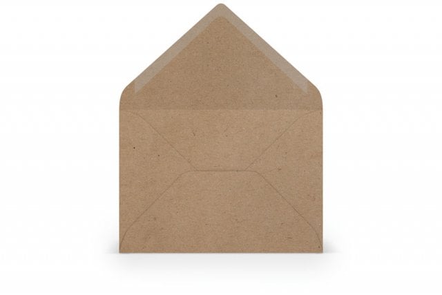 Sobres DIN B6, papel kraft