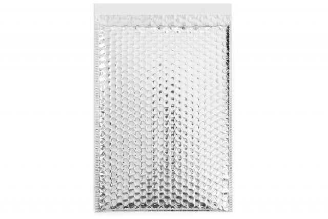 Sobres DIN C4 acolchados, plata