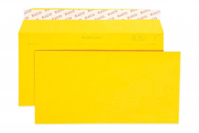 Sobres Elco DIN largo+ adhesivo, amarillo dorado