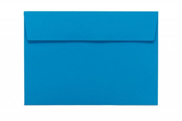 Sobres DIN C6 adhesivos, azules