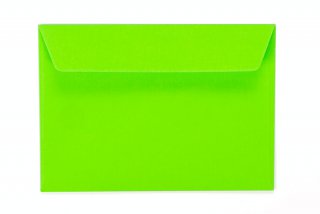 Sobres DIN C6 adhesivos, verde neón