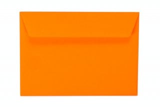 Sobres DIN C6 adhesivos, naranja neón
