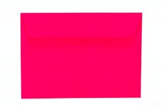 Sobres DIN C6 adhesivos, rosa neón