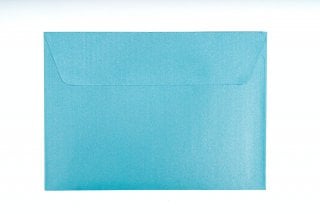 Sobres DIN C6 adhesivos, azul nacarado