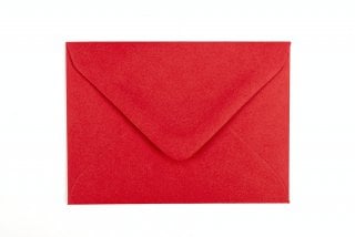 Sobres DIN C7, rojos