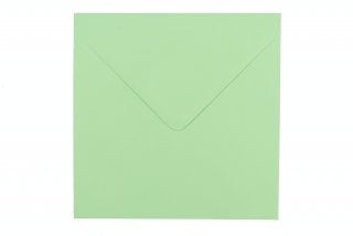 Sobres cuadrados 155x155 mm, verde claro