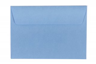 Sobres DIN C6 adhesivos, azules