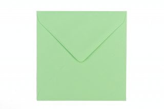 Sobres cuadrados 130x130 mm, verde claro