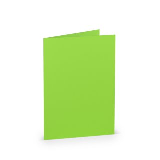 Tarjetas plegables DIN A6, verde claro